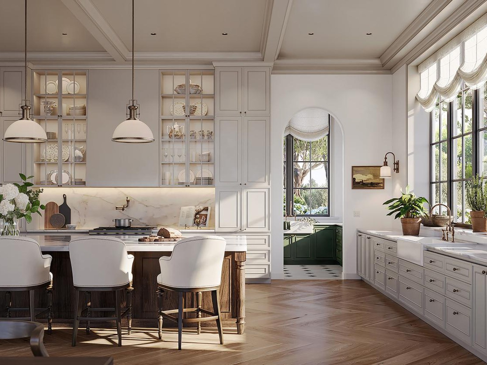 Lumaris tape and downlight residential kitchen photograph by Lutron