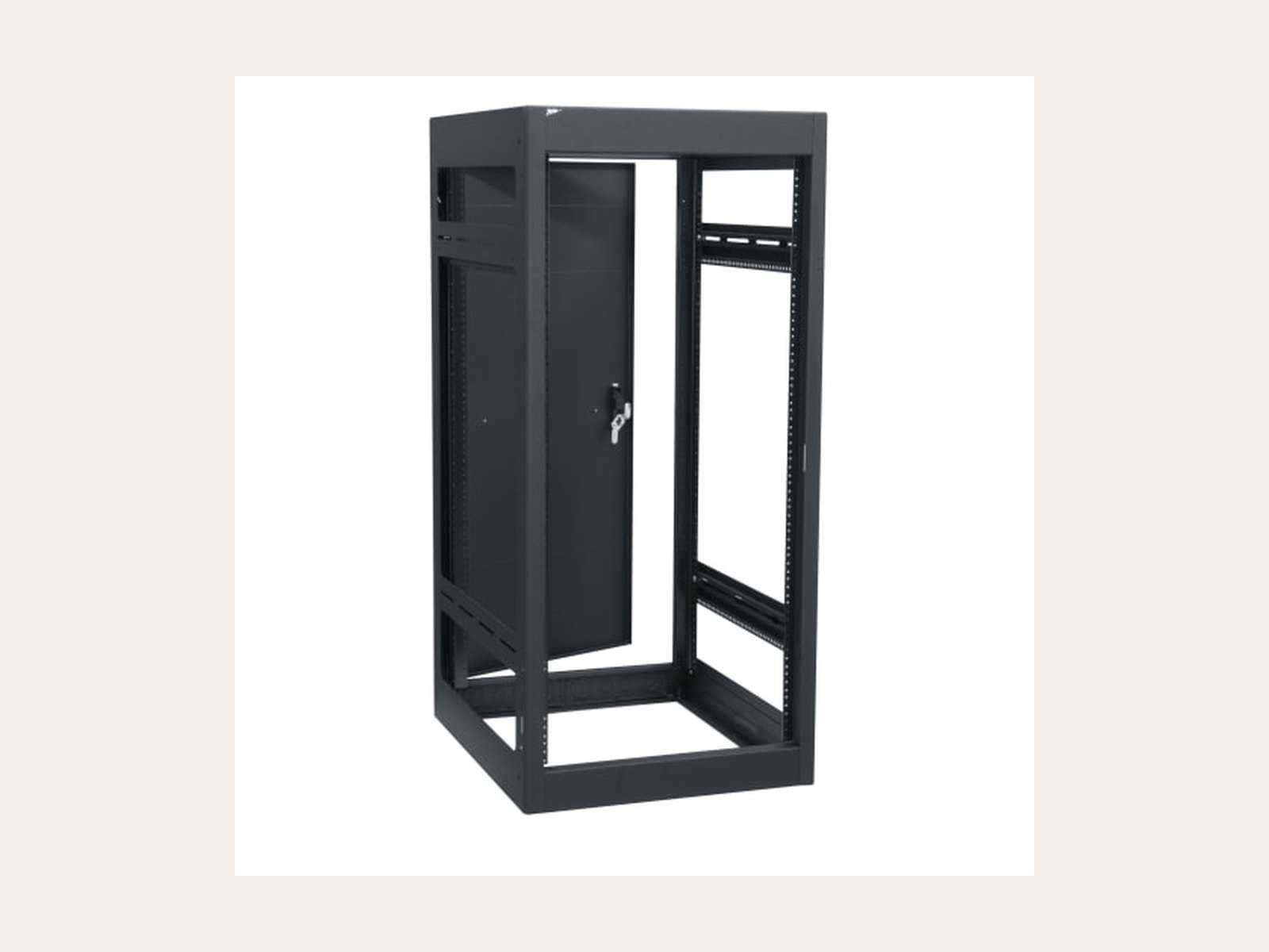 Middle Atlantic AV equipment rack with labeled cable management