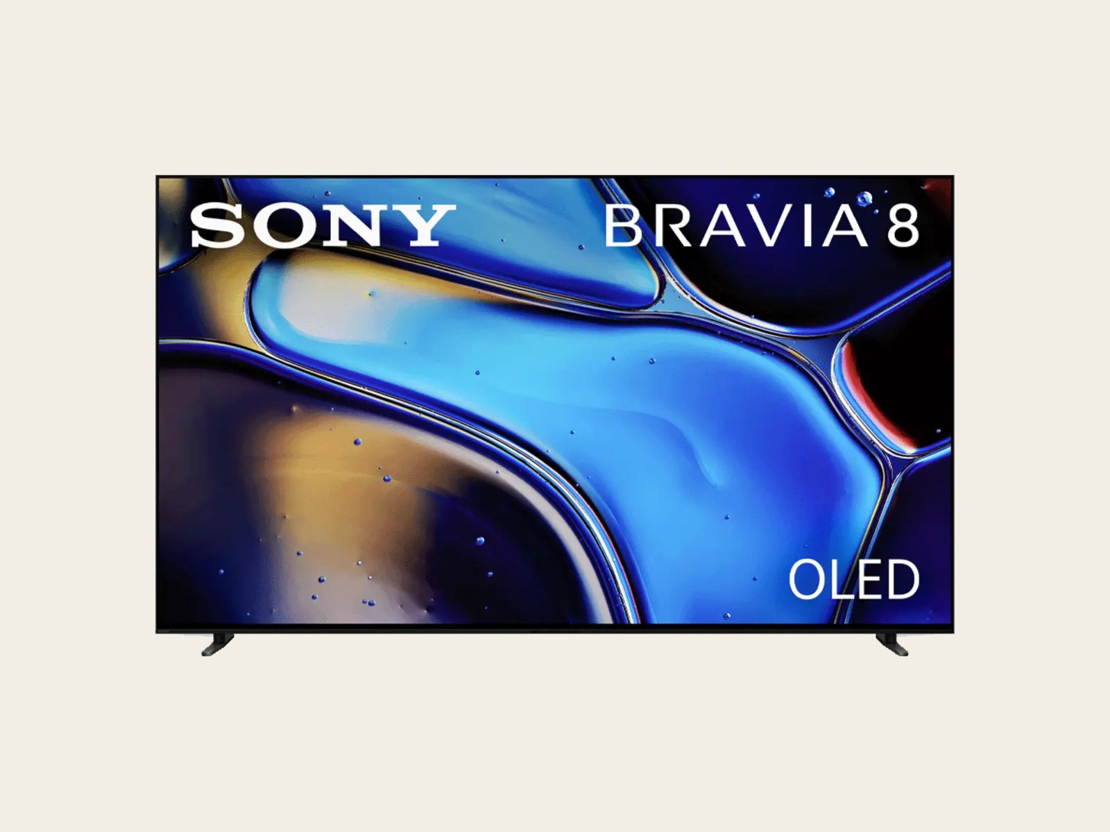 Sony OLED television in a minimal living room
