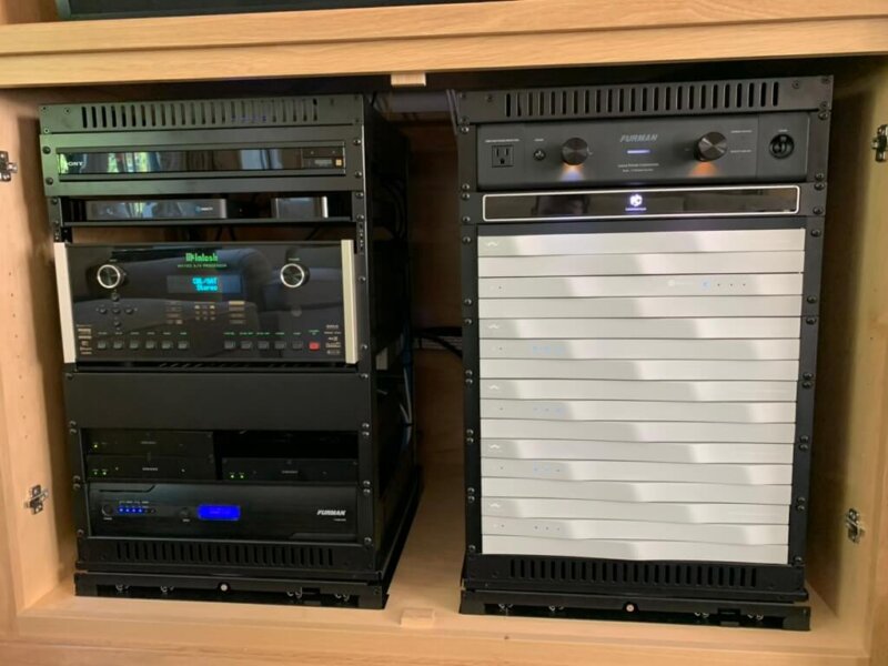 MDS Audio Rack Wisdom Audio amplifiers